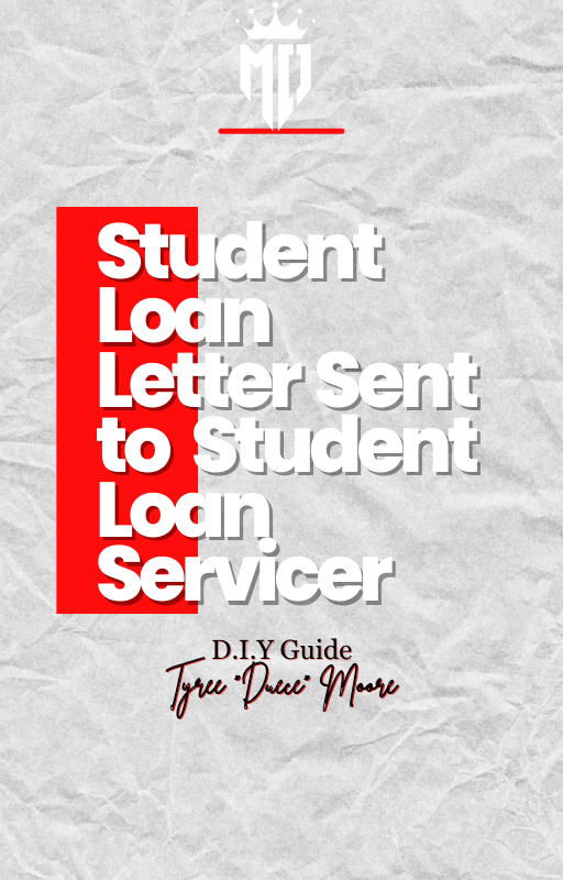 Student Loan Letter Sent to Student Loan Servicer